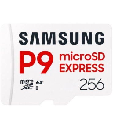 Tarjeta de memoria samsung p9 express 256gb microsd xc/ clase 10/ 800mbs