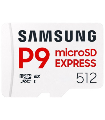 Tarjeta de memoria samsung p9 express 512gb microsd xc/ clase 10/ 800mbs