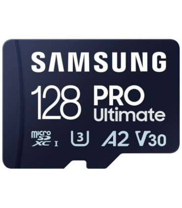 Tarjeta de memoria samsung pro ultimate 128gb microsd xc con adaptador/ clase 10/ 200mbs