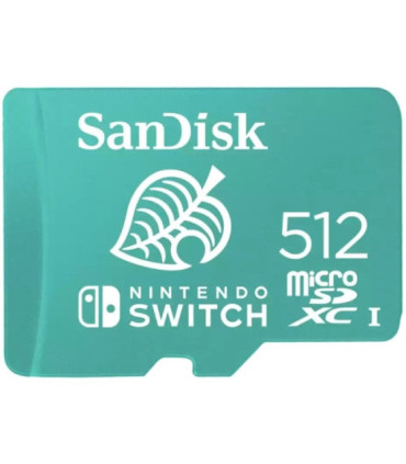 Tarjeta de memoria sandisk nintendo switch 512gb microsd xc uhs-i/ clase 10/ 100mbs