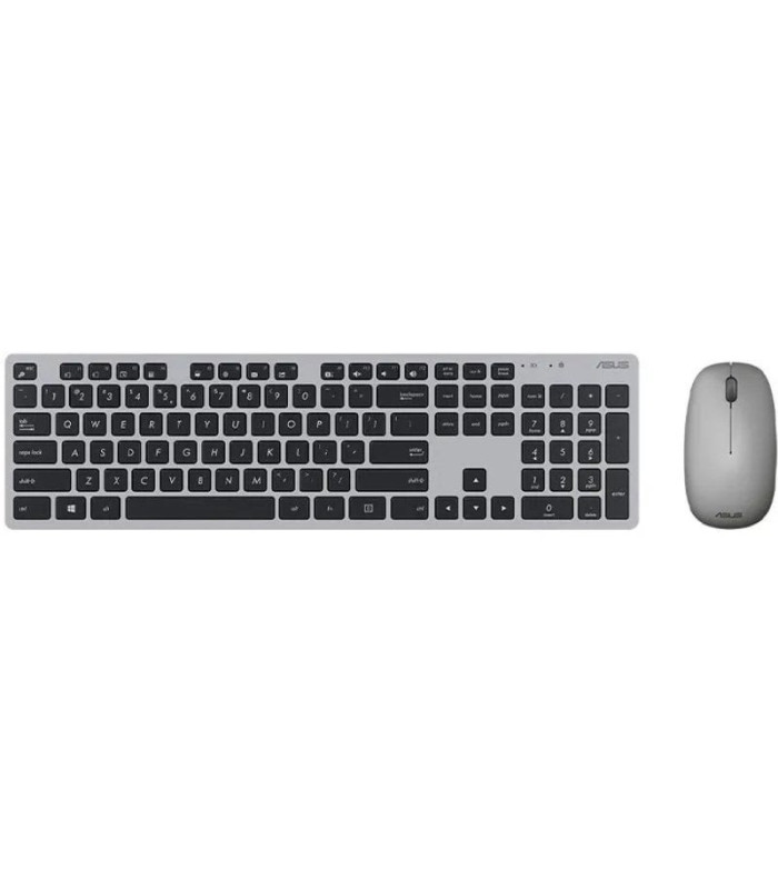 Teclado y ratón inalámbricos asus w5000 wireless/ gris