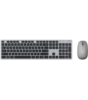 Teclado y ratón inalámbricos asus w5000 wireless/ gris
