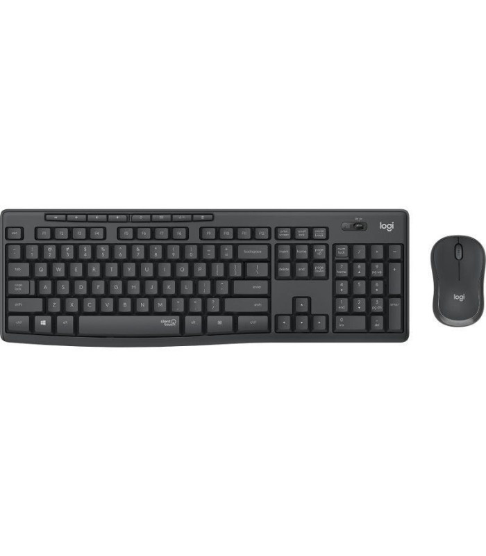 Teclado y ratón inalámbricos logitech silent touch mk295/ grafito
