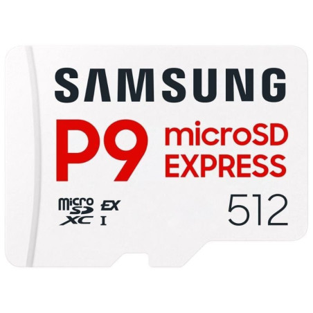 Tarjeta de memoria samsung p9 express 512gb microsd xc/ clase 10/ 800mbs