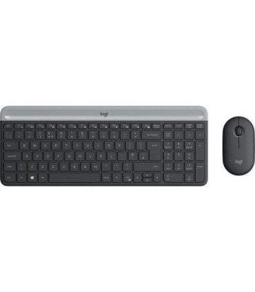 Teclado y ratón inalámbricos logitech slim combo mk470