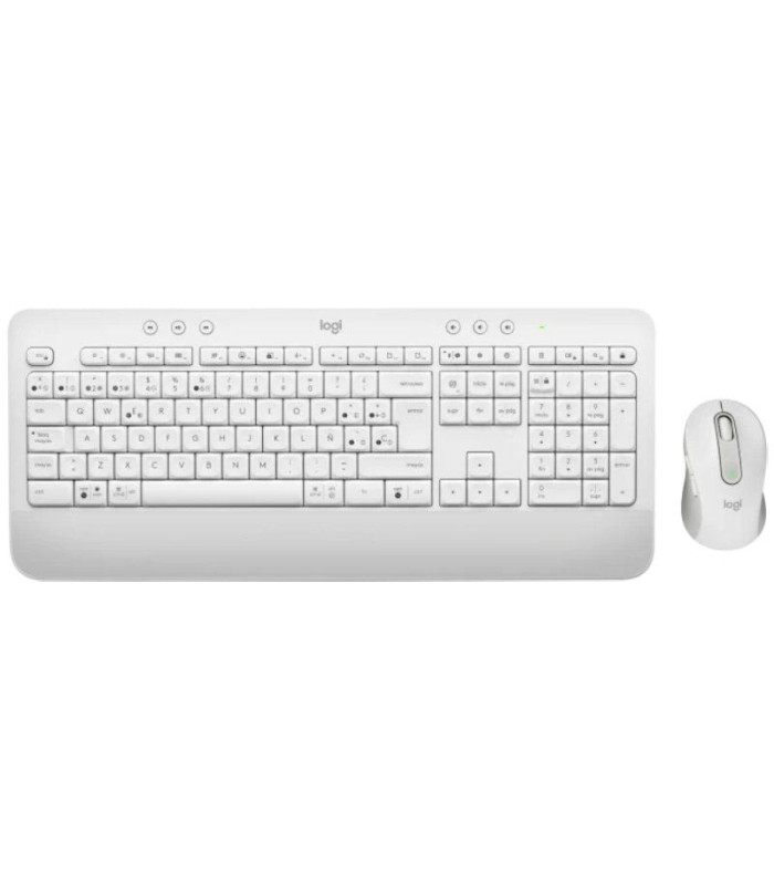 Teclado y ratón inalámbricos logitech signature mk650 combo for business/ blanco
