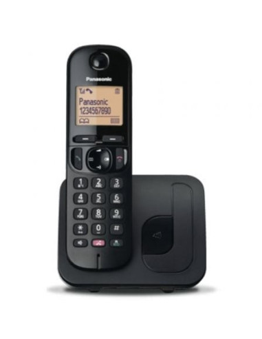 Teléfono inalámbrico panasonic kx-tgc250spb/ negro