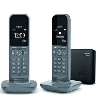 Teléfono inalámbrico gigaset cl390/ pack duo/ gris