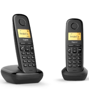 Teléfono inalámbrico gigaset a270/ pack duo/ negro
