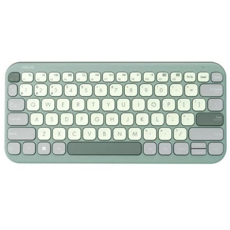 Teclado inalámbrico asus marshmallow kw100/ verde