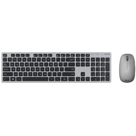 Teclado y ratón inalámbricos asus w5000 wireless/ gris