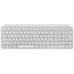 Teclado compacto inalámbrico mars gaming mk-silenkeys/ blanco
