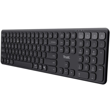 Teclado compacto inalámbrico trust vaiya