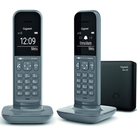 Teléfono inalámbrico gigaset cl390/ pack duo/ gris