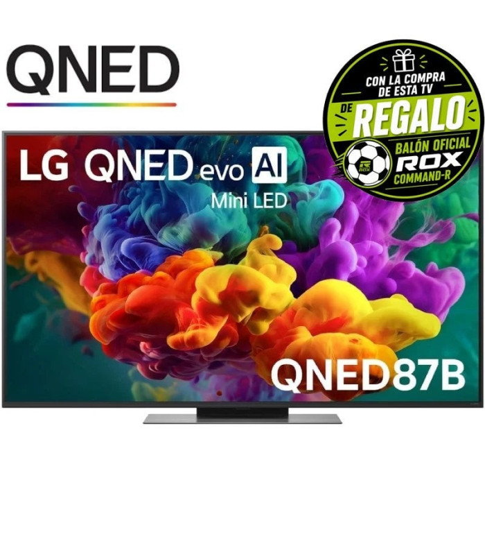 Televisor lg qned evo ai qned87 mini led 55qned87b6a 55'/ ultra hd 4k/ smart tv/ wifi