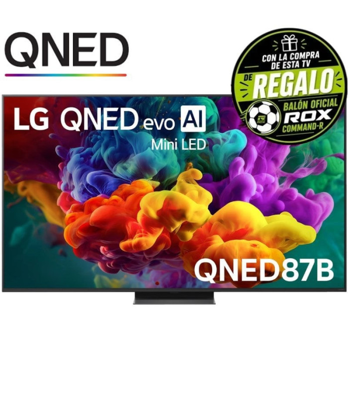 Televisor lg qned evo ai qned87 mini led 65qned87b6a 65'/ ultra hd 4k/ smart tv/ wifi