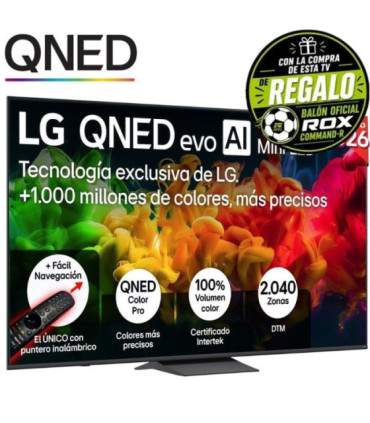 Televisor lg qned evo ai qned83b mini led 85qned8eb3a 85'/ ultra hd 4k/ smart tv/ wifi