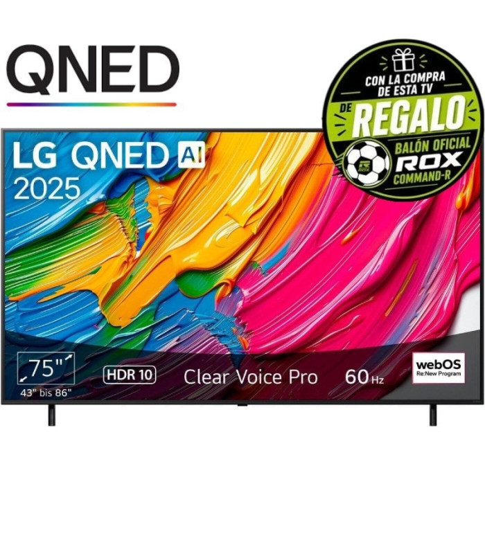 Televisor lg qned ai qned80 75qned80a6a 75'/ ultra hd 4k/ smart tv/ wifi