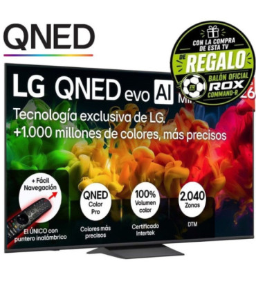 Televisor lg qned evo ai qned8eb mini led 75qned8eb3a 75'/ ultra hd 4k/ smart tv/ wifi