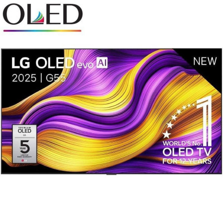 Televisor lg oled evo ai g5 oled55g55lw 55'/ ultra hd 4k/ smart tv/ wifi