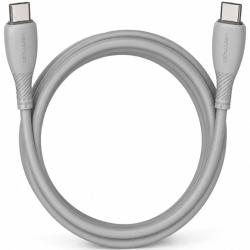 Cable USB 2.0 Tipo-C Vention TRVHF/ USB Tipo-C Macho - USB Tipo-C Macho/ Hasta 60W/ 480Mbps/ 1m/ Gris