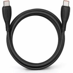 Cable USB 2.0 Tipo-C Vention TRWBF/ USB Tipo-C Macho - USB Tipo-C Macho/ Hasta 100W/ 480Mbps/ 1m/ Negro
