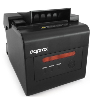 Impresora de tickets approx apppos80alarm/ térmica/ ancho papel 58 y 80mm/ usb-rs232-lan-rj11/ negra