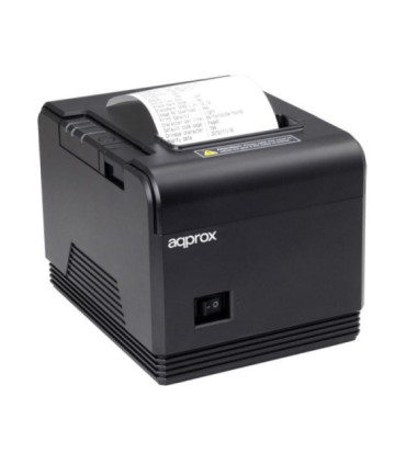 Impresora de tickets approx apppos80am/ térmica/ ancho papel 80mm/ usb-rs232/ negra