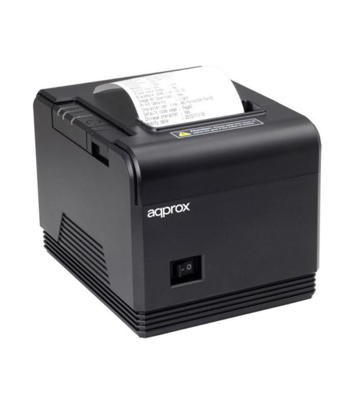 Impresora de tickets approx apppos80am3/ térmica/ ancho papel 80mm/ usb-rs232-ethernet/ negra