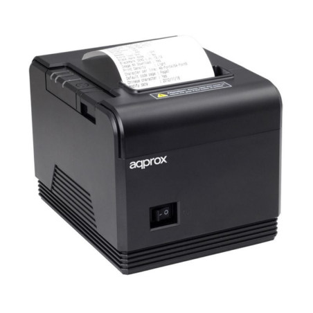 Impresora de tickets approx apppos80am/ térmica/ ancho papel 80mm/ usb-rs232/ negra