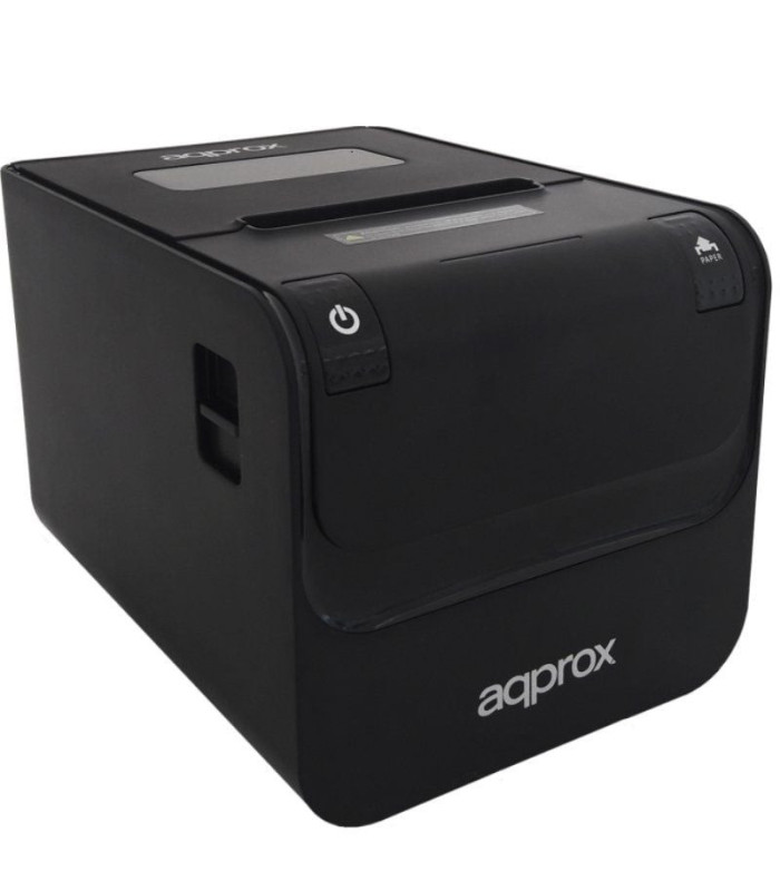 Impresora de tickets approx apppos80amuse/ térmica/ ancho papel 80mm/ usb-rs232-ethernet/ negra