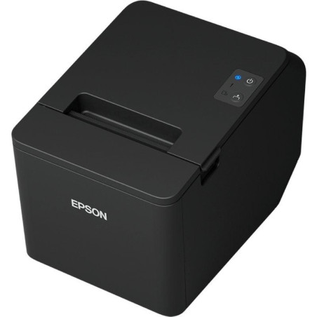 Impresora de tickets epson tm-t20iv/ ancho papel 80mm/ usb-rs232/ negra
