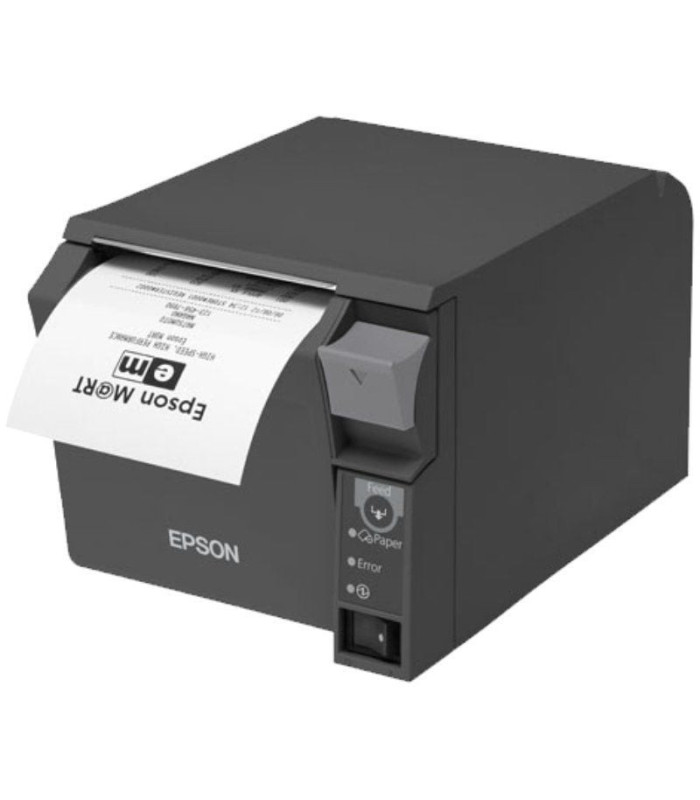 Impresora de tickets epson tm-t70ii/ térmica/ ancho papel 80mm/ usb-ethernet/ negra