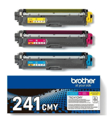 Tóner original brother tn241cmy multipack/ cian/ magenta/ amarillo