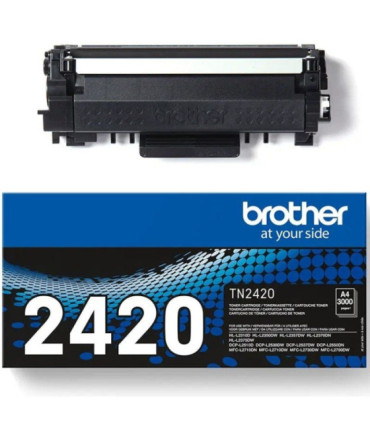 Tóner original brother tn-2420 alta capacidad/ negro